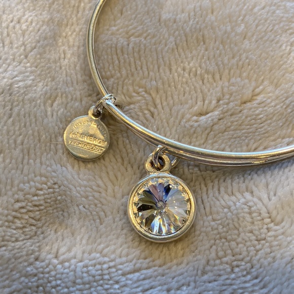 Alex and Ani Bracelet with Clear Stone - Picture 2 of 3
